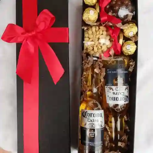 Feliz Cumple En Caja De Lujo Con Cervezas Y Ferrero