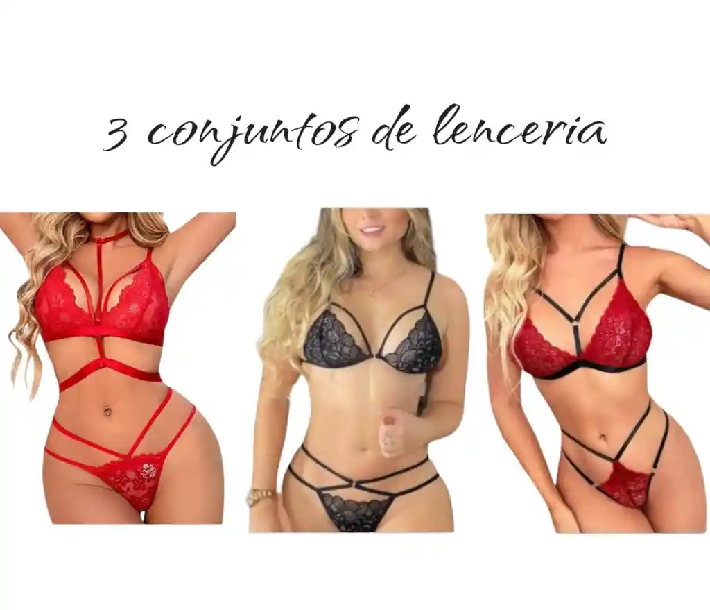 Lencería Para Mujer Sexy ¡lleva 3¡