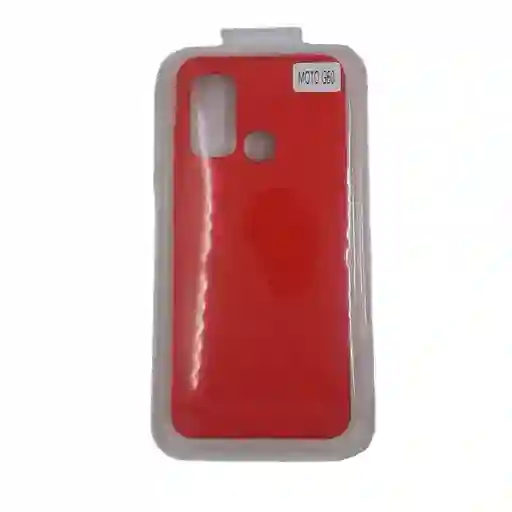 Forro Silicone Case Motorola G60 Rojo