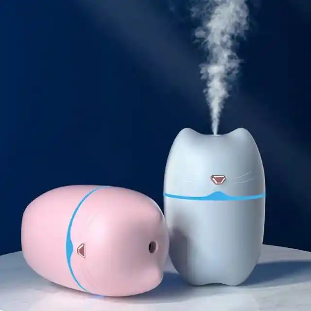 Mini Humidificador De Aire Con Orejas De Gato, Difusor De Coche,oficina,dormitorio