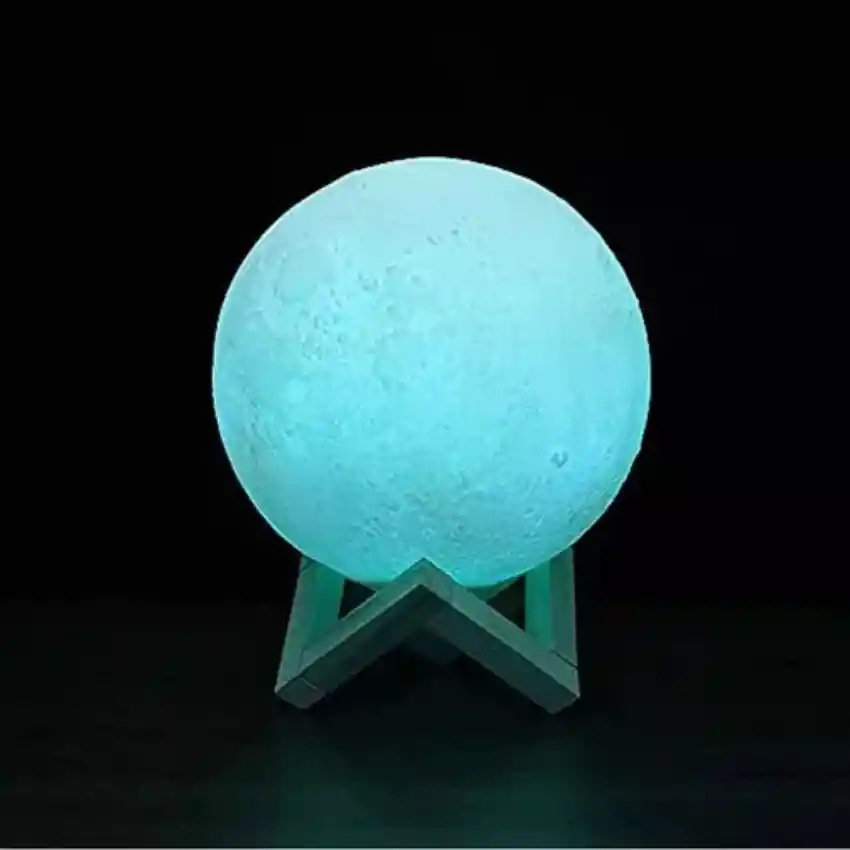 Lámpara De Luna 3d, 7 Colores Táctiles Moon Night Light