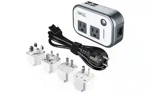 Convertidor De Voltaje Para Viaje 220v 110v Adaptador Universal Varrias Cabezas
