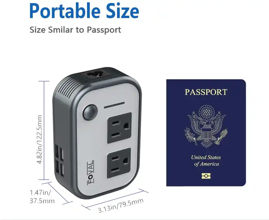 Convertidor De Voltaje Para Viaje 220v 110v Adaptador Universal Varrias Cabezas
