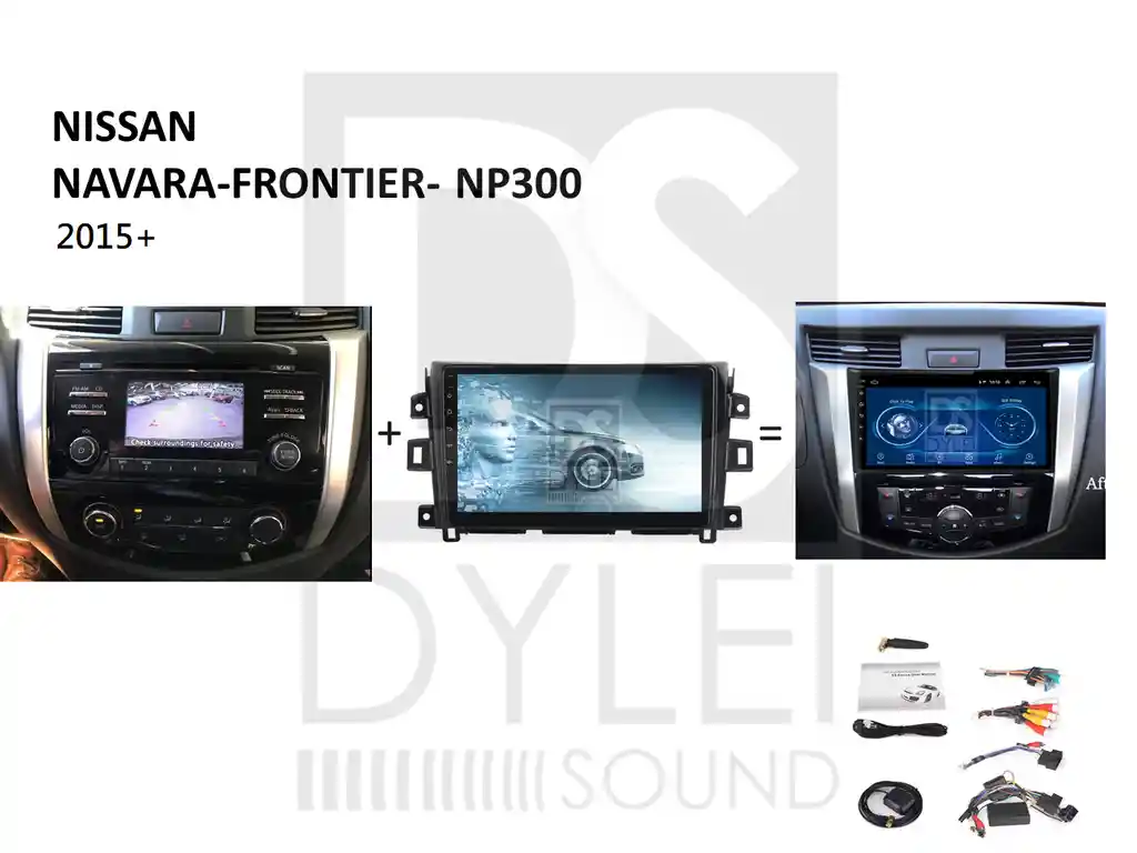 Radio Tipo Original Nissan Navara- Frontier 9" 2015+ Carplay 2gb Ram + 32gb Rom