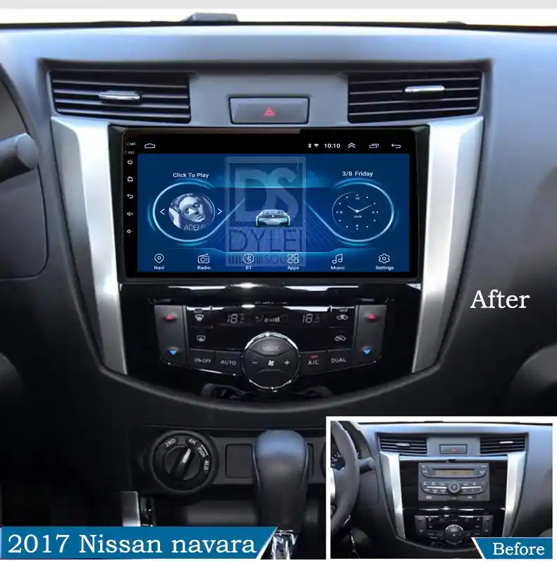 Radio Tipo Original Nissan Navara- Frontier 9" 2015+ Carplay 2gb Ram + 32gb Rom