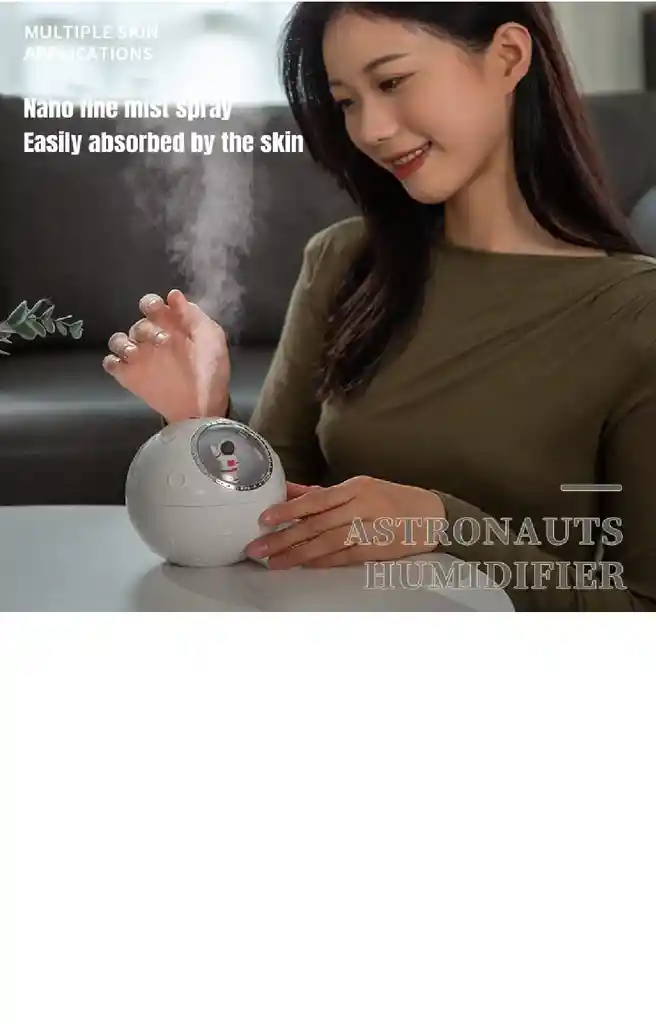  HUMIDIFICADOR Astronauta Electrico Usb Con Lampara Led Para El Hogar Aromaterapia Para Ninos 