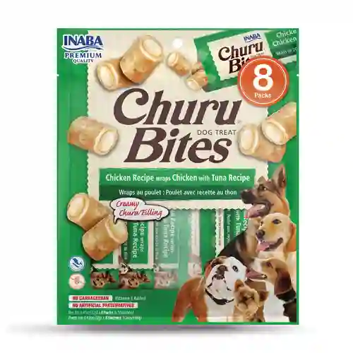 Churu. Bites Dogs Pollo Con Atun X 8 96gr