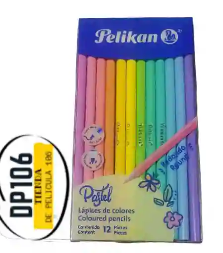 Colores Pastel Pelikan X 12 Und