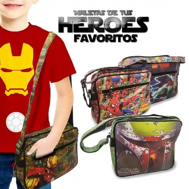 Maleta Spiderman Morral Escolar Juguetes Niños