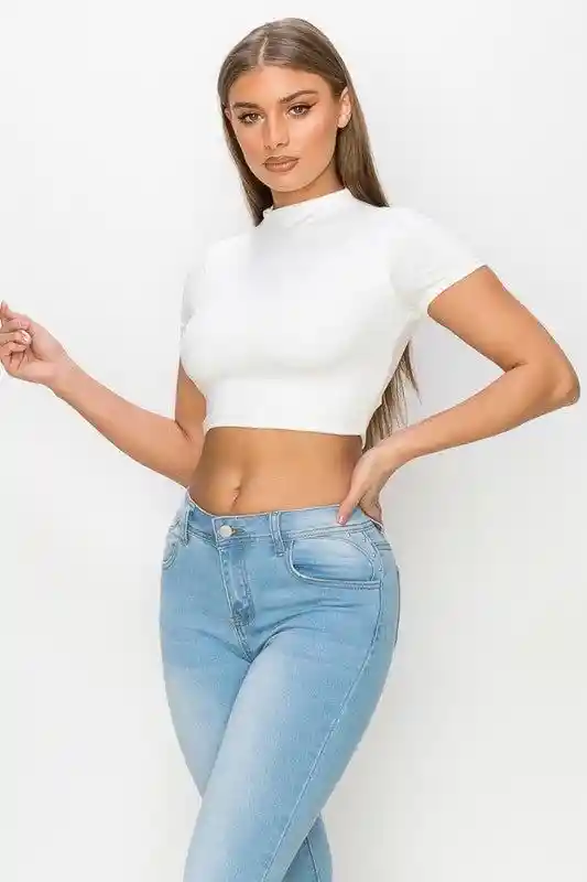 Crop Top Maca Blanco Talla S/mnica