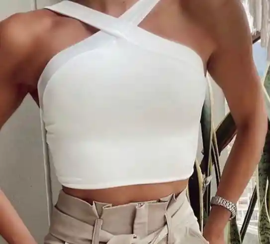 Crop Top Xc Blanco Talla S/m