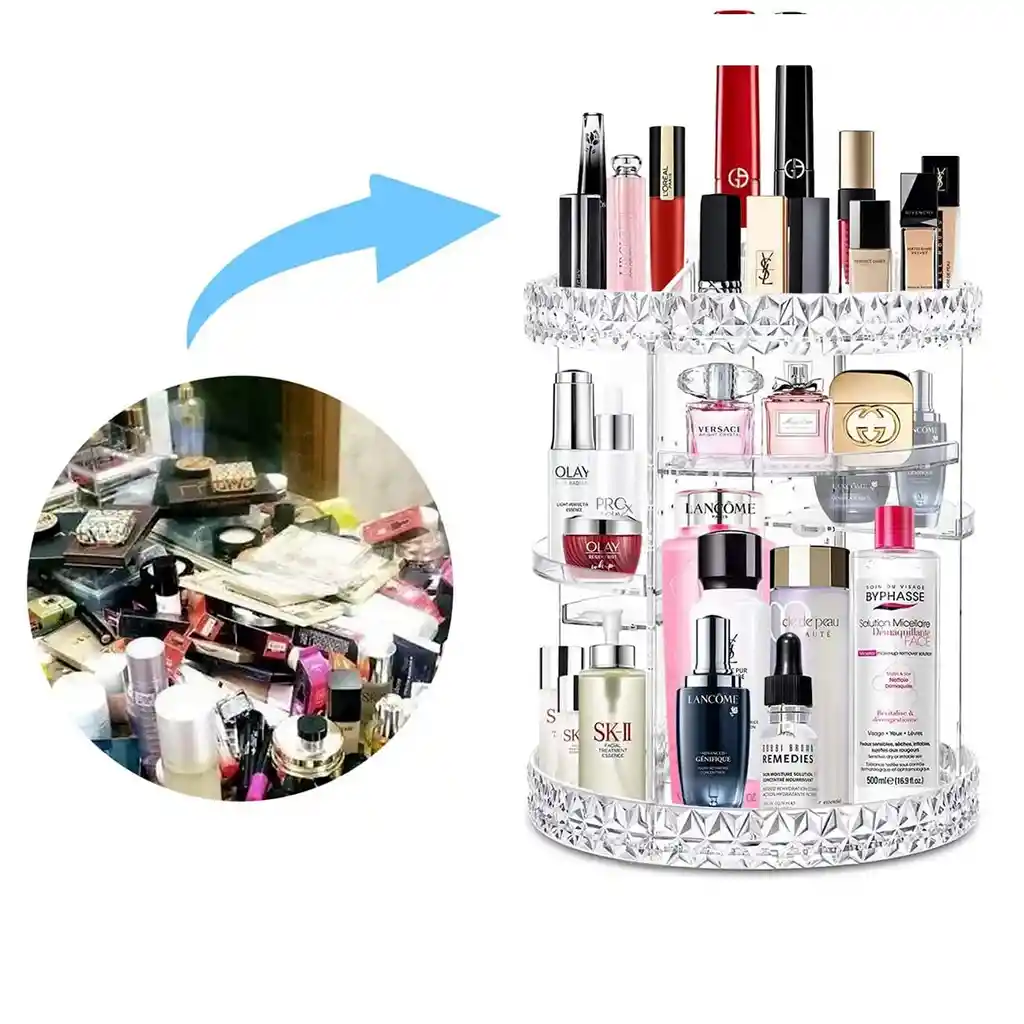 Organizador De Maquillaje Cosmeticos Giratorio