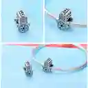 Charm Dije Mano Fátima Hamsa Plata 925 Para Pulsera O Collar