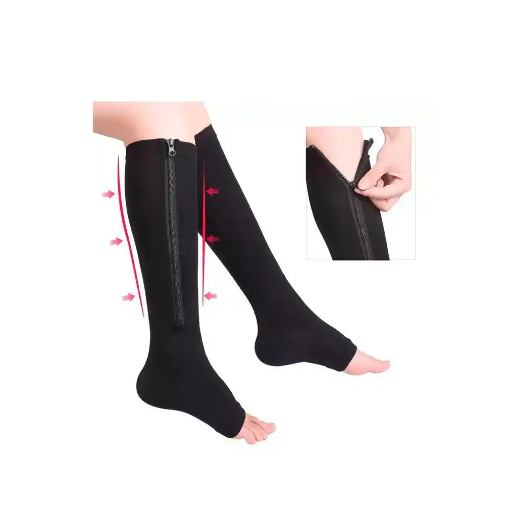 Medias Descanso Compresion Calcetin Varices Unisex