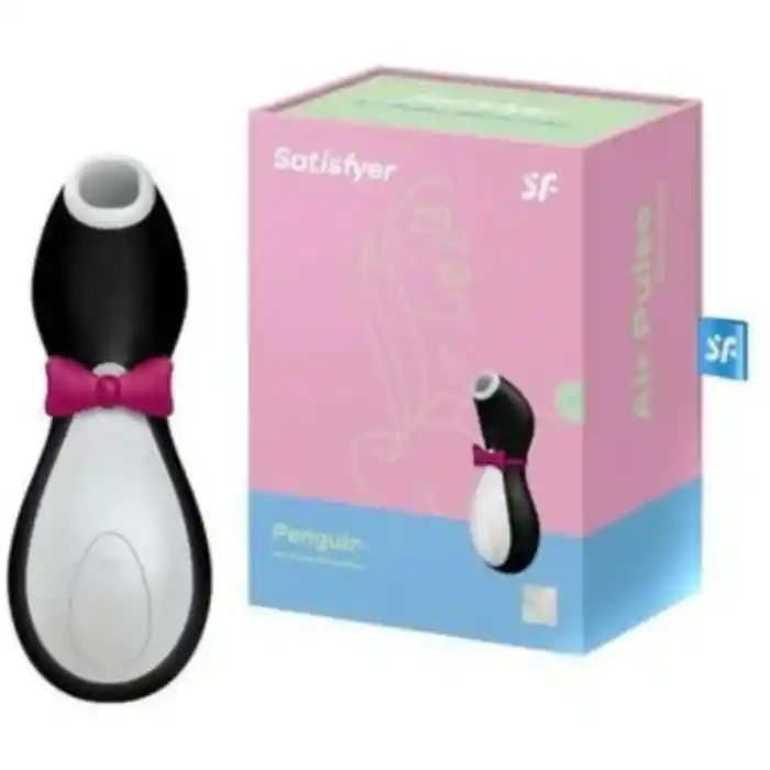  SATISFYER Penguin Negro Succionador De Clitoris 