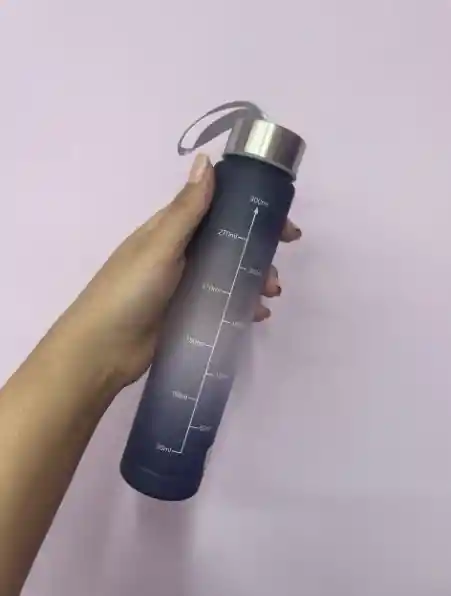 Botella Termo Agua Sedentarismo Gym Motivacional Pitillo 300ml Riñones Diabetis Caminata Trabajo Universidad Colegio Paseo