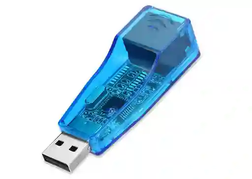 Tarjeta De Red Usb 2.0 A Rj45 Azul Lan 10/100mbps Pc Portátil