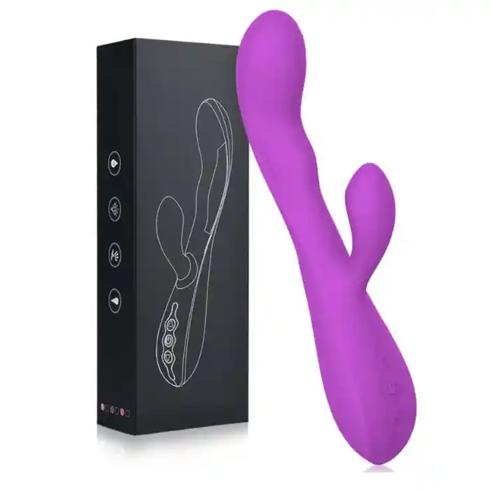 Vibrador Doble Estimulación Alta Gama Con Calefacción Recargable