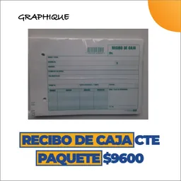 Recibo De Caja Corriente Paquete