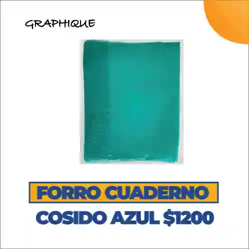 Forro Cuaderno Cosido Verde