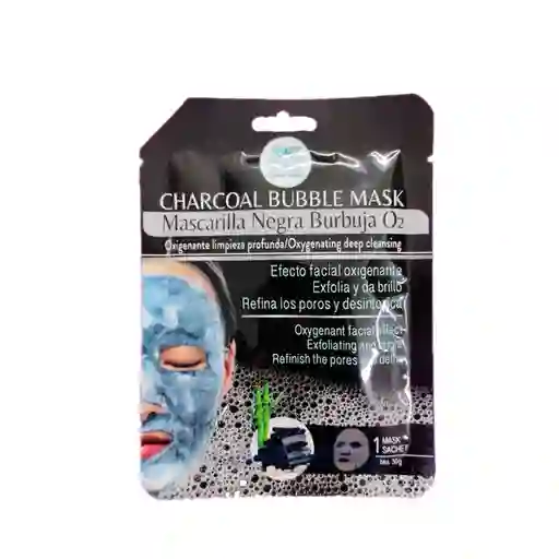 Mascarilla Negra Burbujas Carbon Activo