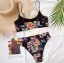 Vestido De Baño Bikini Beijin Negro Dragones