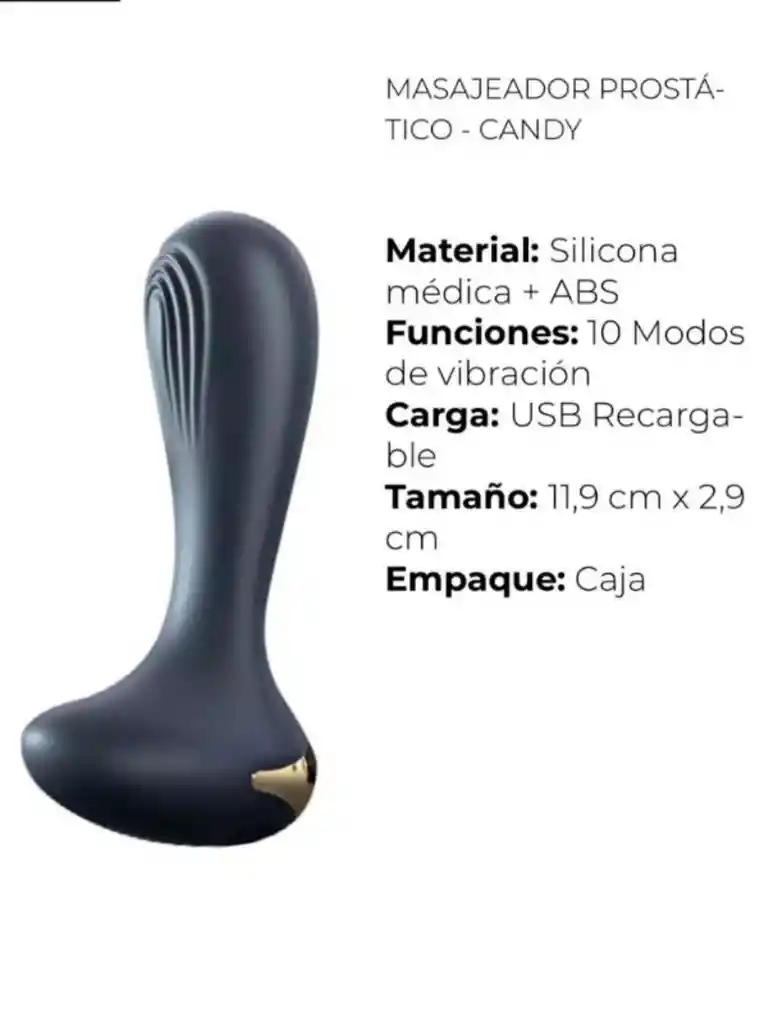 Mini Vibrador Anal Recargable