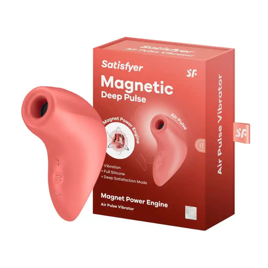   SATISFYER  Magnetic Deep Pulse Orange  Terracot 