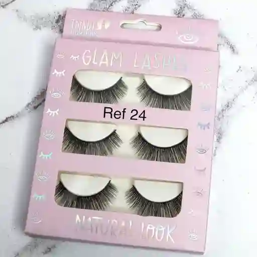  Pestanas Glam Lashes  TRENDY  X6 Ref 24 