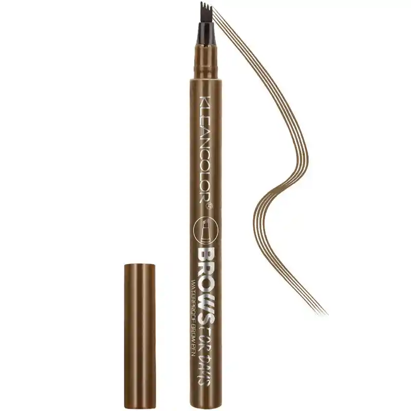 Kleancolor-lapiz De Cejas Tipo Microblading Brows For Days Waterproof Medium Brown