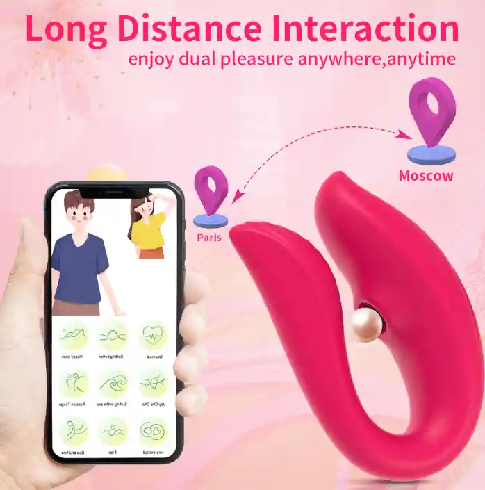 Succionador Del Clitoris Por App Bluetooth Vibrador A Distancia Mundial Funciona Smartphone 10 Modos De Vibración Carga Usb