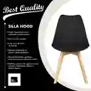 Set 4 Sillas Eames Acolchadas Silla Comedor Patas De Madera