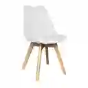 Silla Tipo Eames Tulip Asiento Acolchado Minimalista