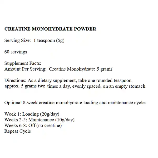 Creatine Monohydrate 300g Ultimate