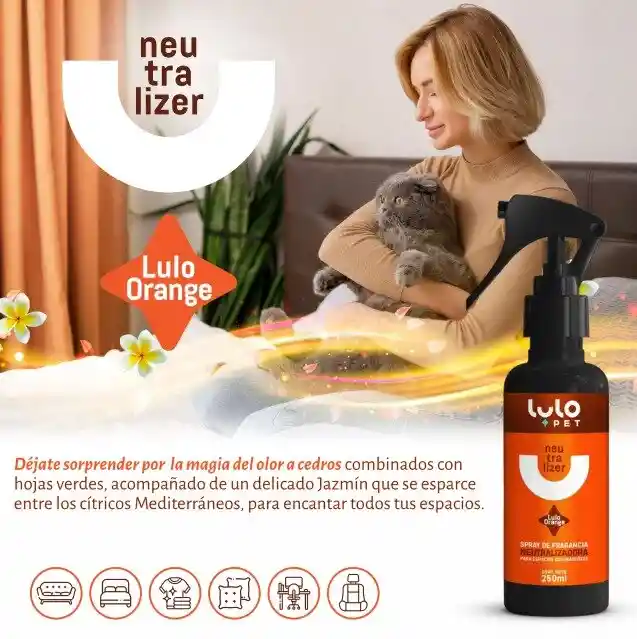 Fragancia Neutralizadora De Olores Lulo Pet Orange