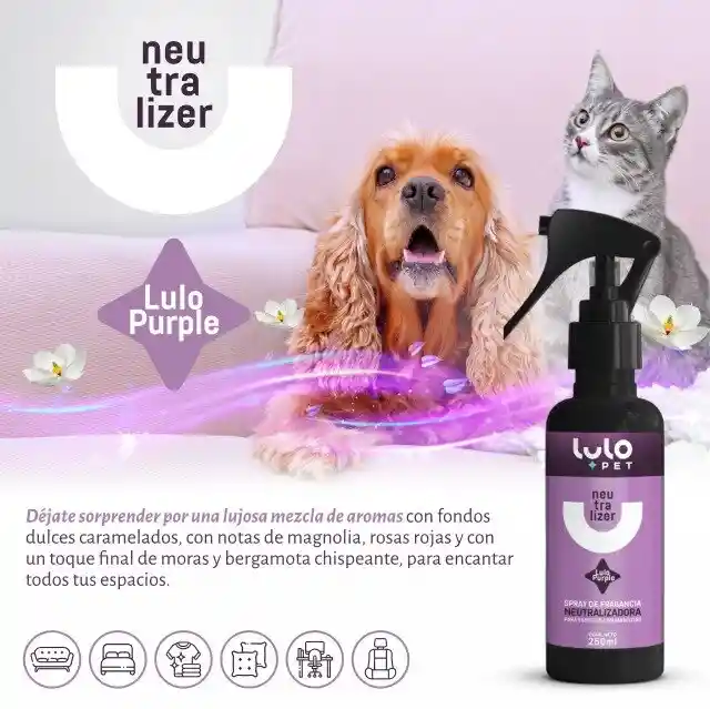 Fragancia Neutralizadora De Olores Lulo Pet Purple