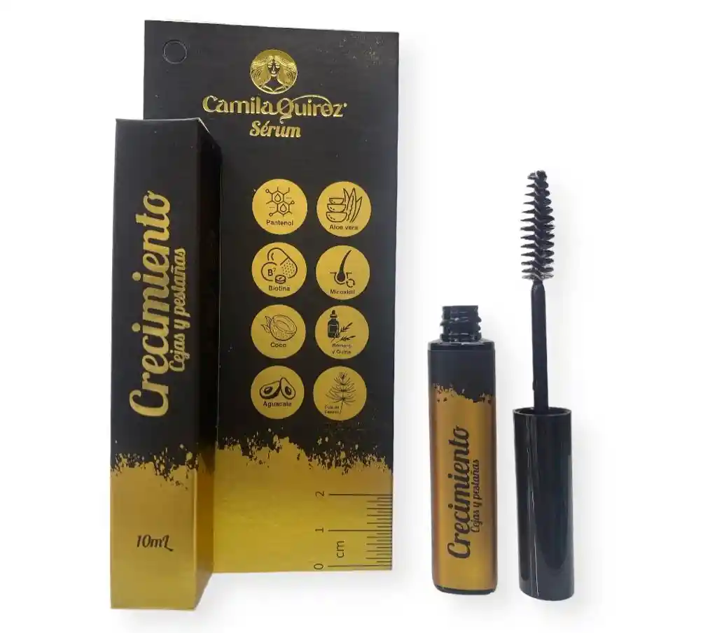 Sérum Crecimiento Cejas Y Pestañas Con Monoxidil X 10ml Camila Quiroz