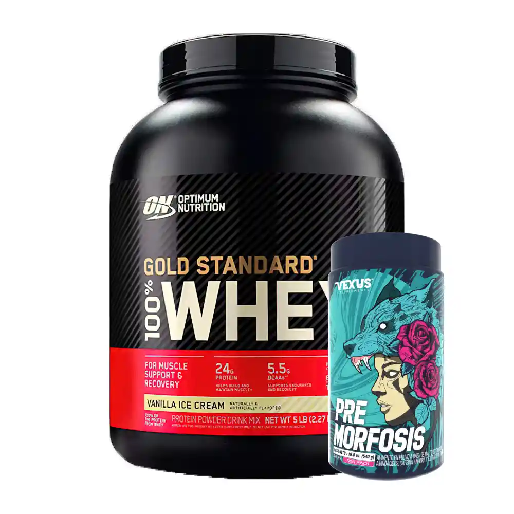 Gold Standard 100% Whey 5 Lb + Pre Morfosis 30 Serv