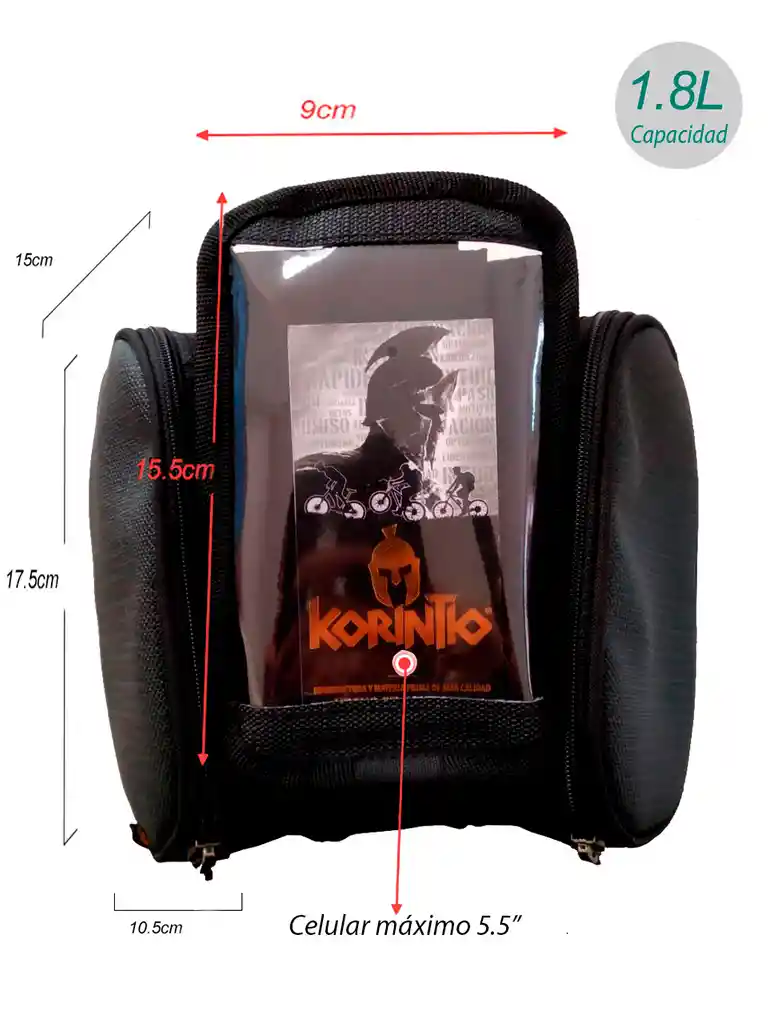 Bolso Porta Celular Tipo Alforja Para Bici