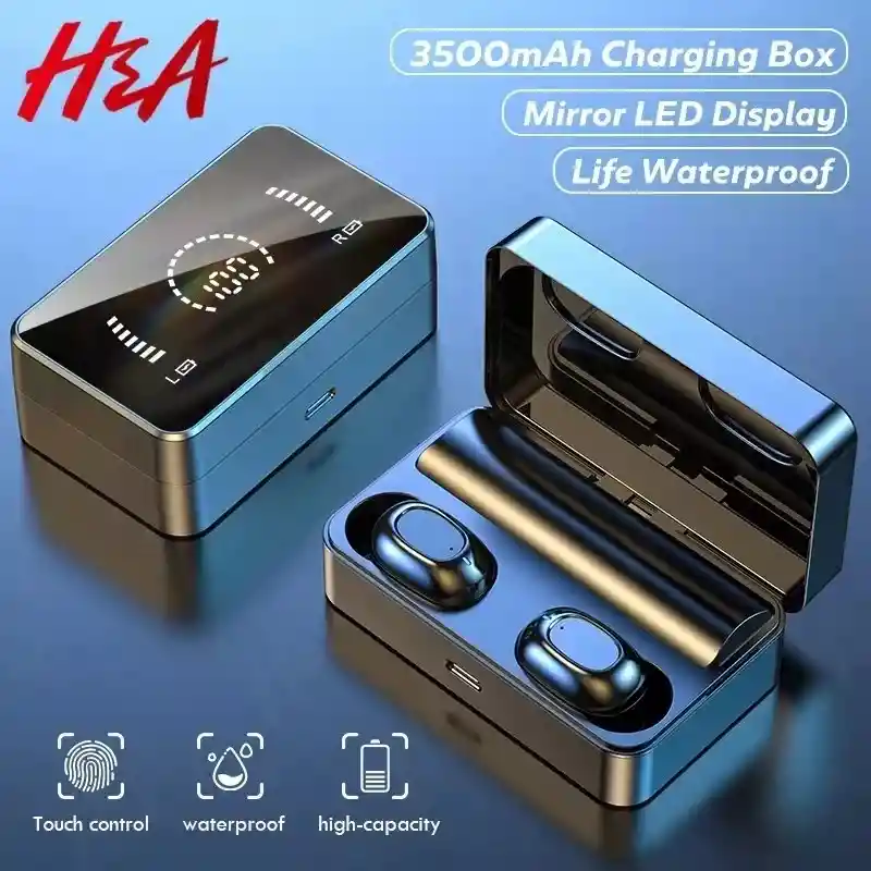  Audifonos TWS Bh315 Bluetooth Inalambrico Touchcaja 3500 Mah 