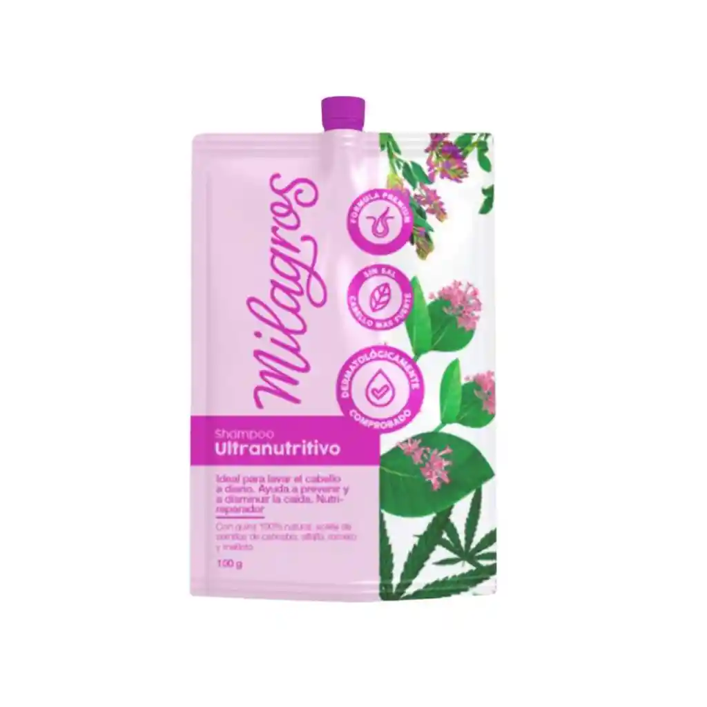 Shampoo Milagros Ultranutritivo Tamaño Viajero