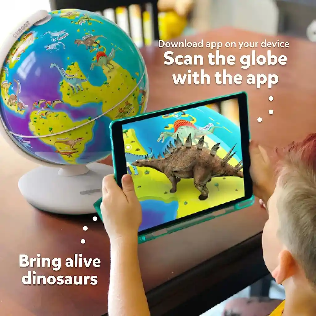 Juego Globo Terráqueo Interactivo De Dinosaurios Para Niños