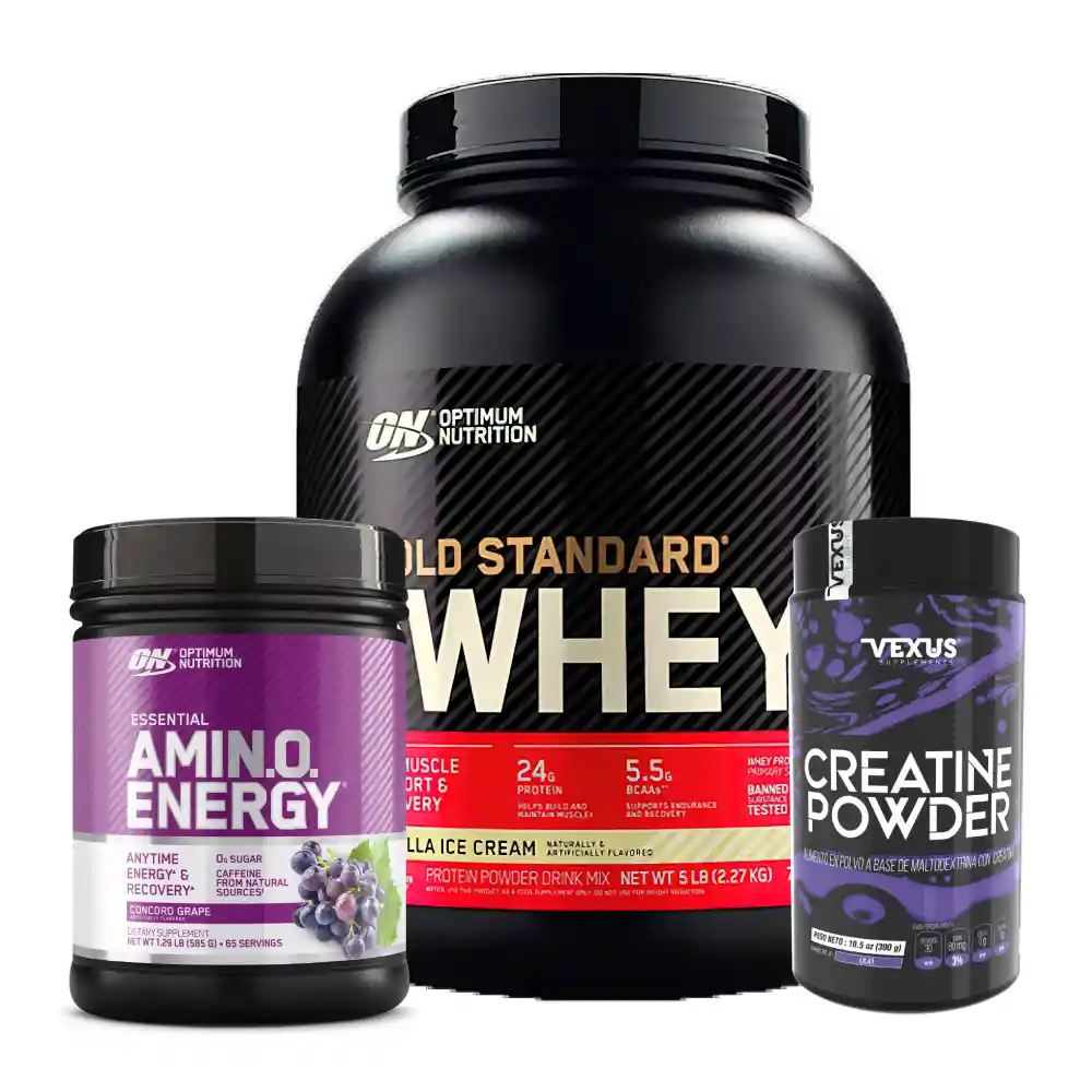 Gold Standard 5 Lb + Amino Energy 65 Serv + Creatine 300 Gr