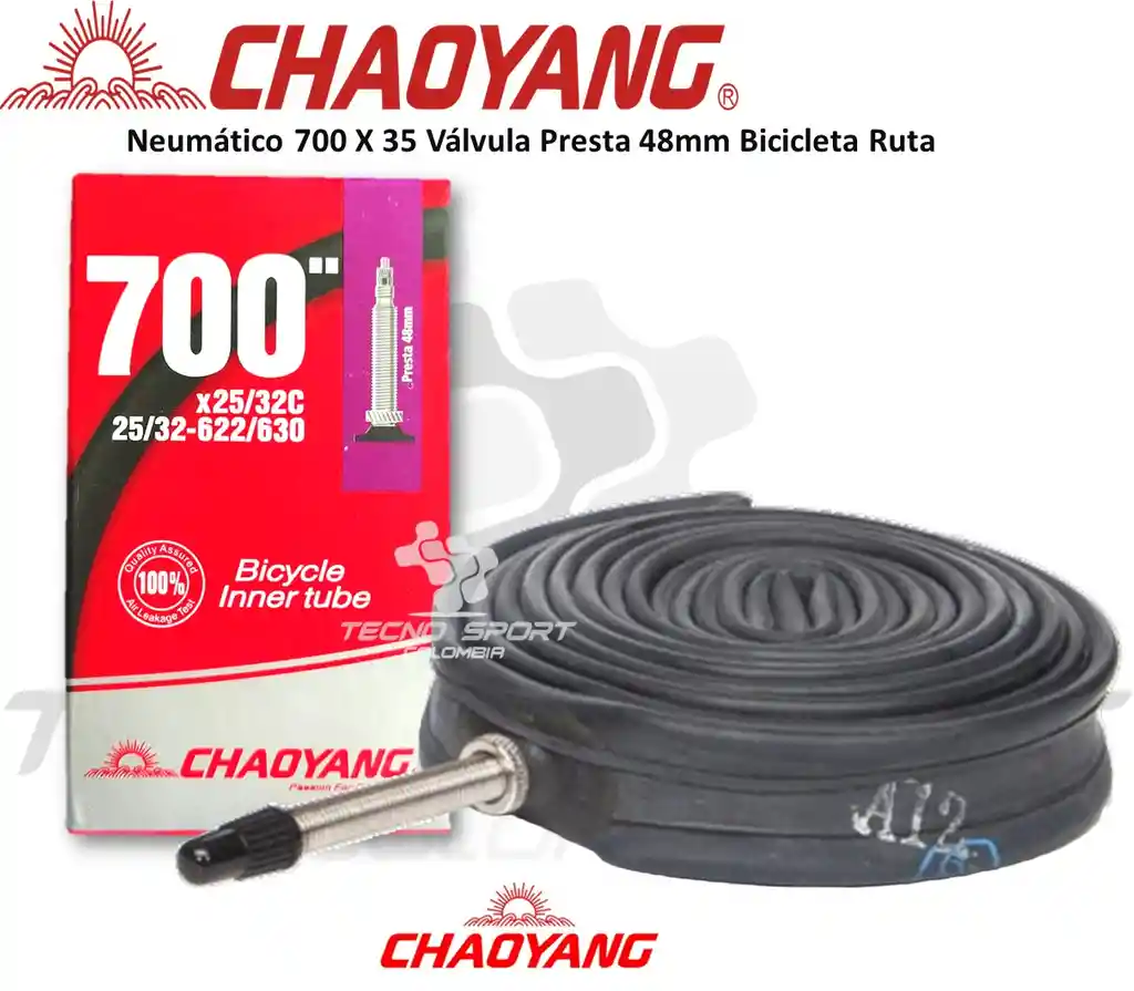 Neumático Chaoyang 700 X 25 Válvula 48mm Bicicleta Ruta