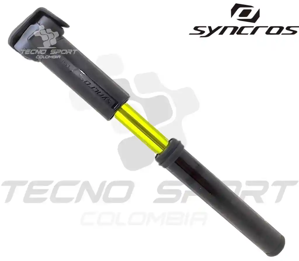 Inflador Aire Mini Syncros Bomba Bicicleta Ruta Mtb 130 Psi