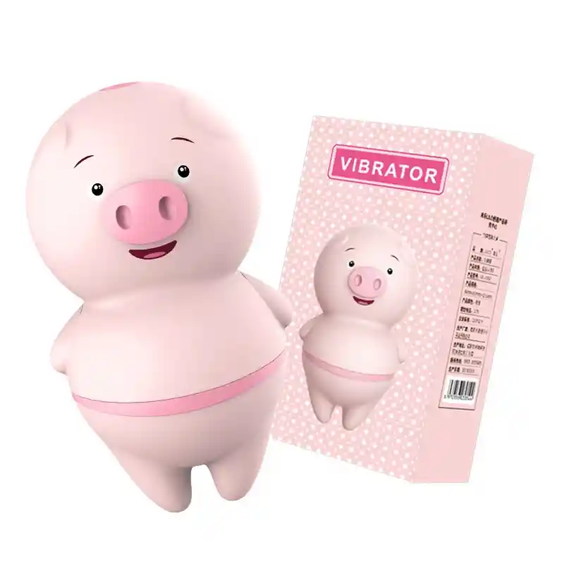 Vibrador Cerdito Lengueteador, Lengua Vibradora Pilas