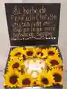 Caja De Girasoles Y Ferreros Aniversario Amor Cumpleaños, Aniversario, Feliz Dia De Las Flores Amarillas