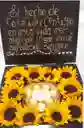 Caja De Girasoles Y Ferreros Aniversario Amor Cumpleaños, Aniversario, Feliz Dia De Las Flores Amarillas