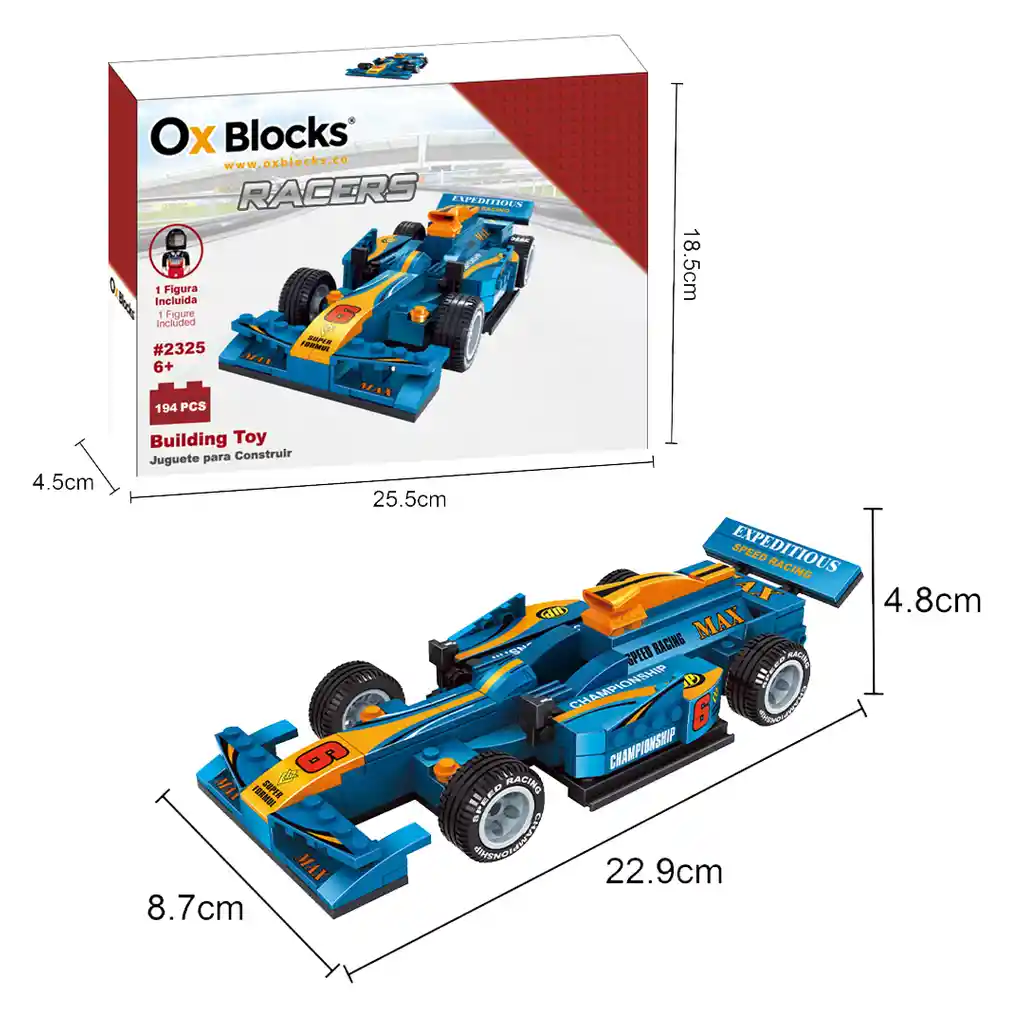 Ox Racers - Bloques De Juguete Para Construir - 2325 - 194 Piezas