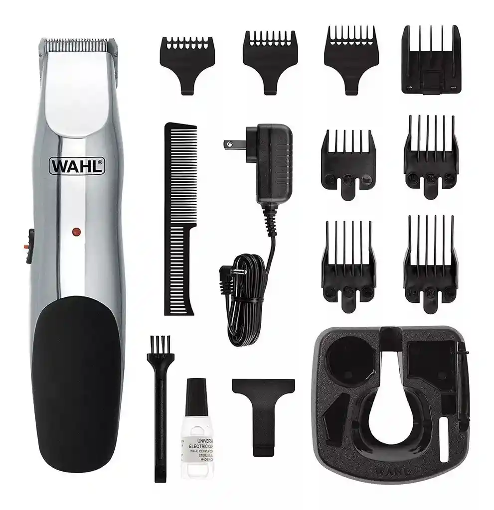 Máquina Recortadora Wahl Home Beard & Stubble 9916-4301 Plateada